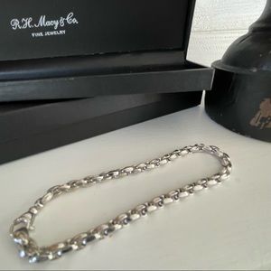 Sterling Silver Wheat Chain for Men